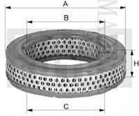 C1839 /1Luchtfilter voor Fiat 1000 en 124